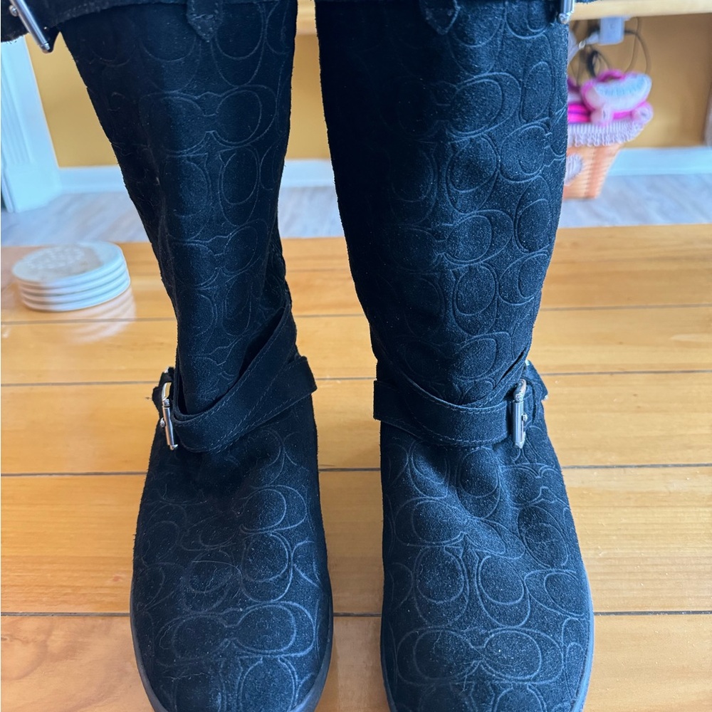 Coach suede winter boots gently loved